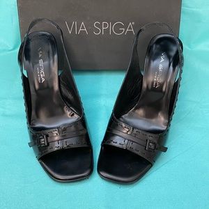 Via Spiga Barium Peep Toe Heels